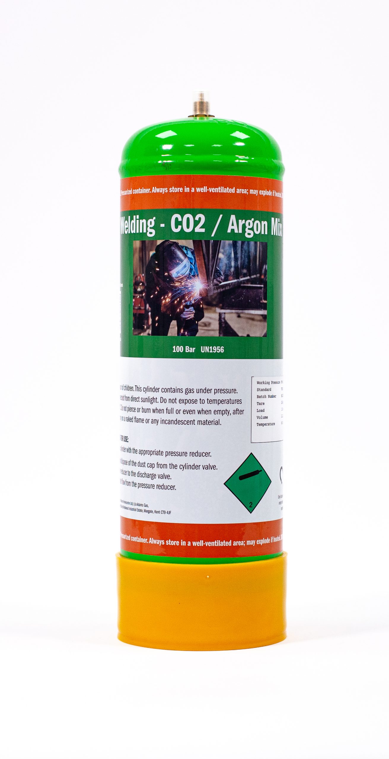 This argon/CO2 bottle has been around… : r/Welding